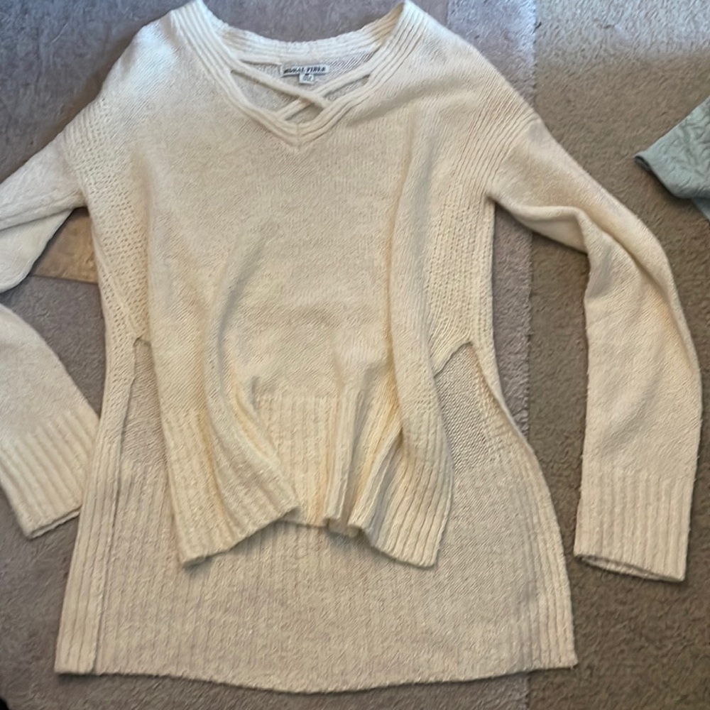 moral fiber, M, nice sweater